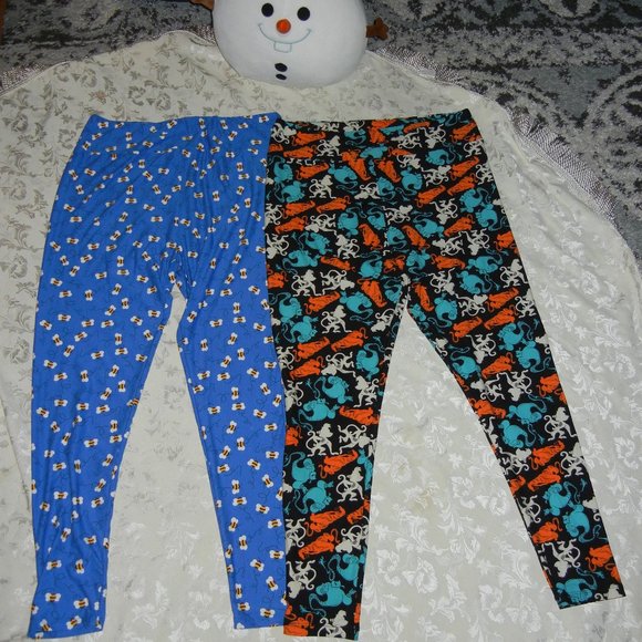 💜Disney Aladdin TC2 & Bumble Bees TC2 Leggings - Picture 1 of 4